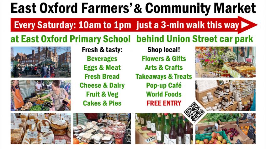 Permanent poster for East Oxford Farmers Market