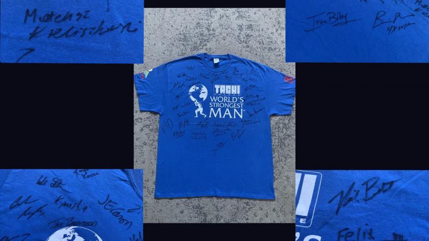 World's Strongest Man Signed Athlete Shirt