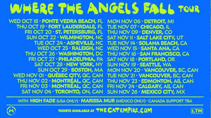 High Fade USA Tour Supporting THE CAT EMPIRE