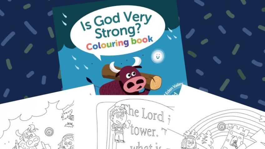 Printing "Is God Very Strong" colouring book
