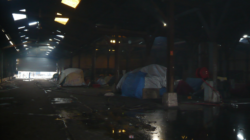 Helping homeless migrants at Calais