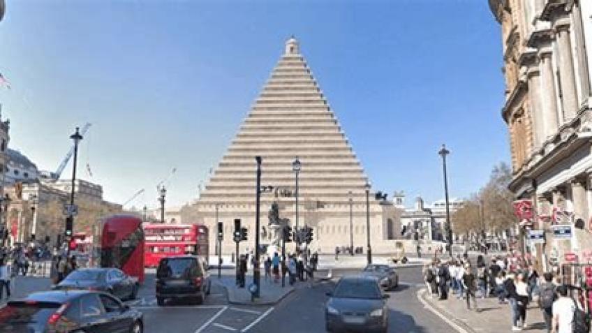 Giant Pyramid in Trafalgar square