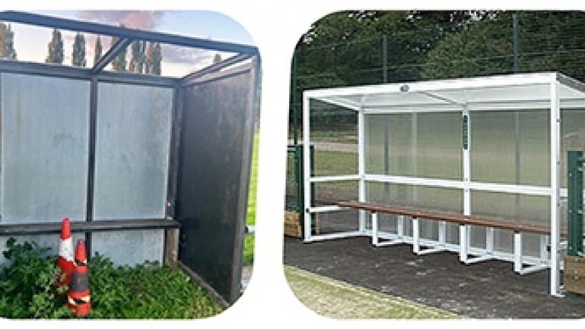 Pitch side Dugouts