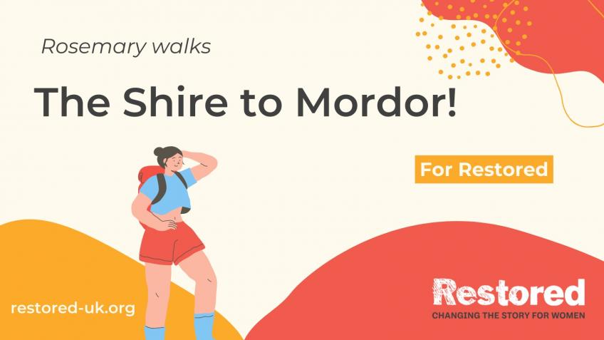 Rosemary walks from the Shire to Mordor