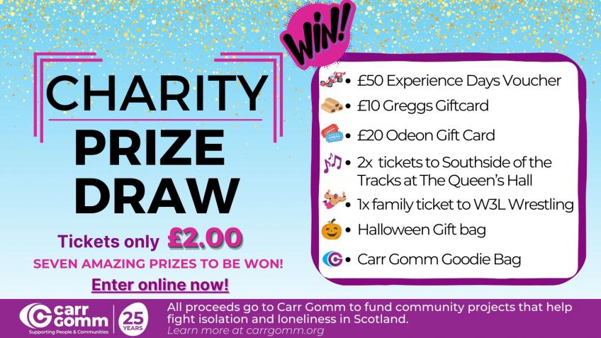 Carr Gomm Prize Draw