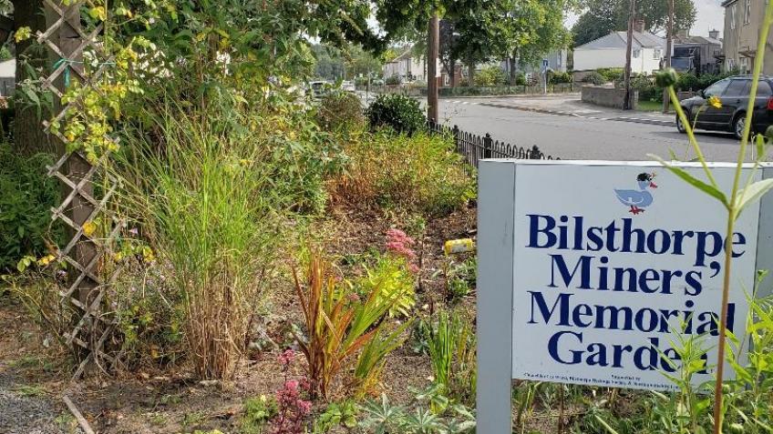 Wildlife friendly Miners Memorial Garden