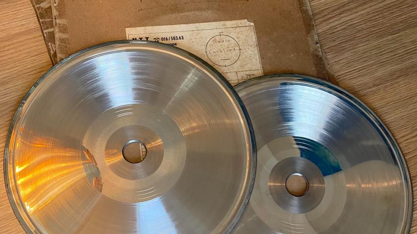 ‘Radio Caroline Story’ metal album stamper plates