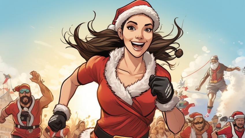 Shadow Road Santa Run for Edinburgh 2024