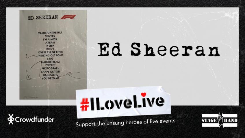 Win Ed Sheeran Signed Set List
