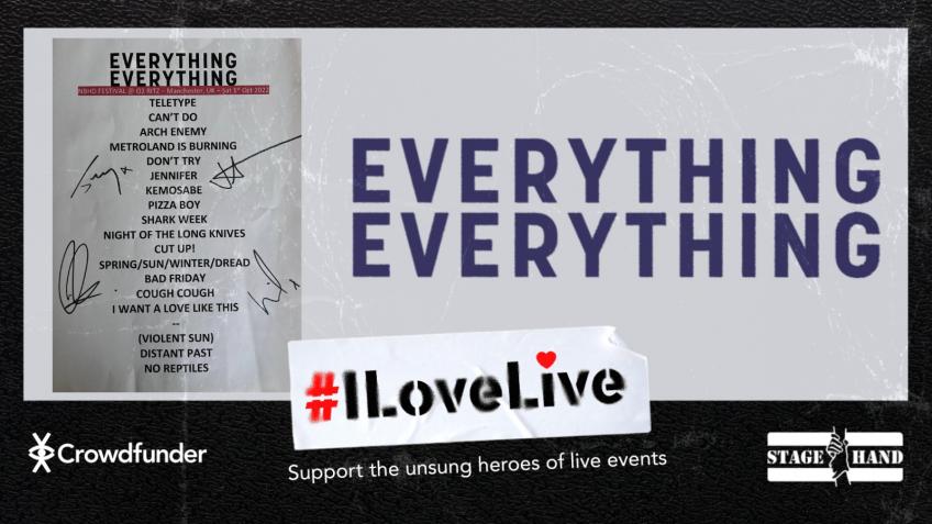 Win Everything Everything Signed Set List