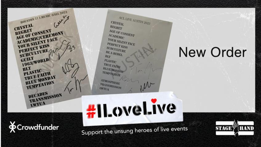 Win New Order Signed Set Lists