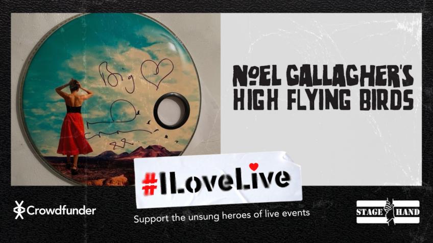 Win Noel Gallagher Signed Drum Skin