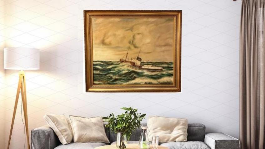 Original oil painting of Ross Revenge