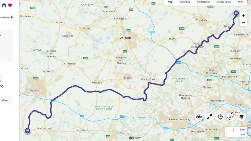 Claire walks 84mileRidgeway for future of Foxlease