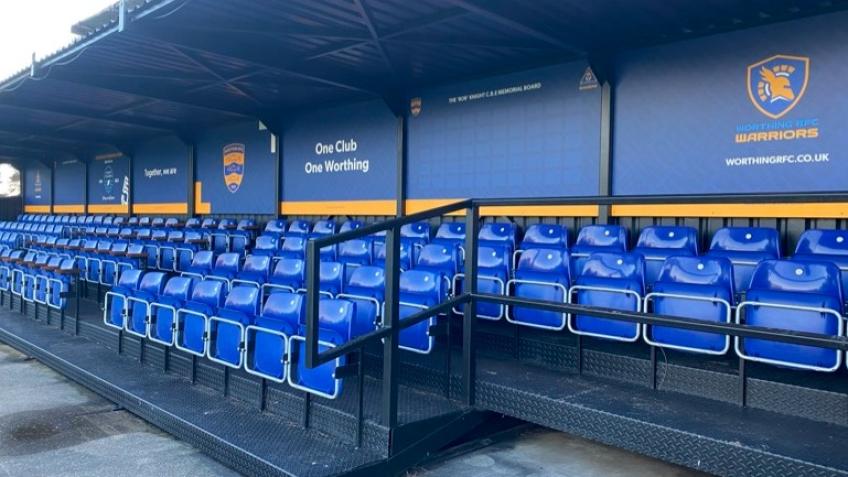 Worthing Rugby supporters stand - Project Complete