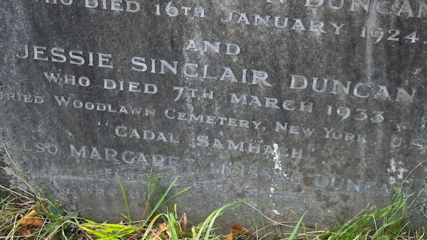 Margrat Duncan grave restoration