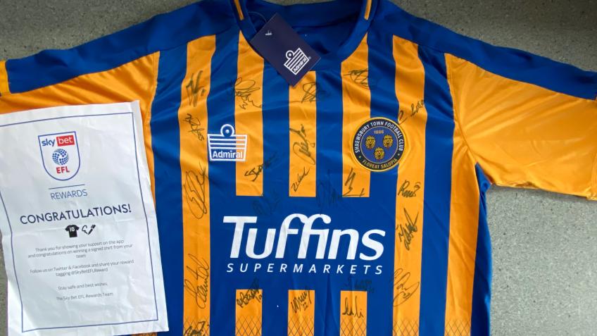 2020/21 Signed Shrewsbury Town Shirt Raffle