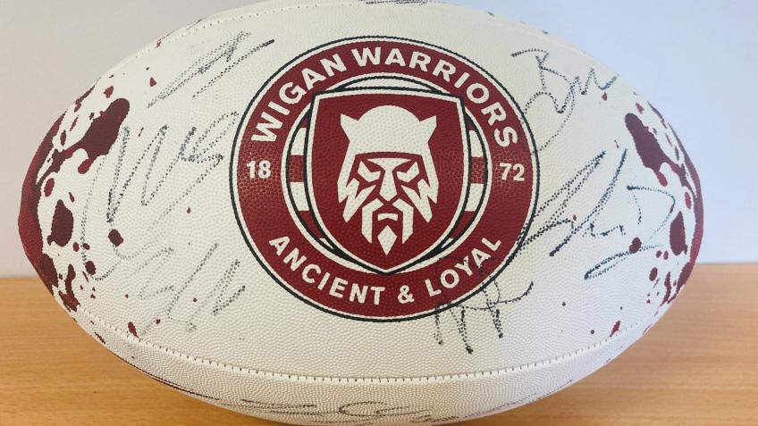 Signed 2023 Wigan Warriors Rugby Ball