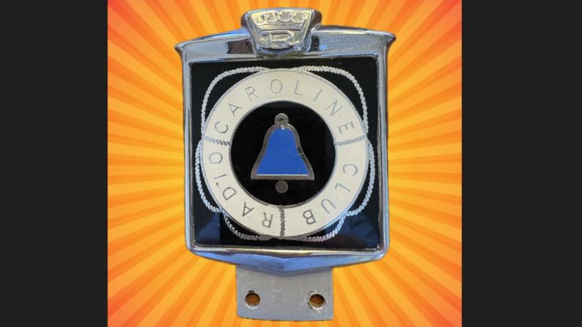 1960s CAROLINE CLUB CAR BADGE