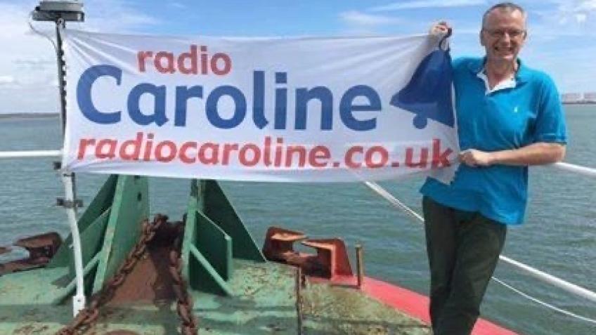 Original RADIO CAROLINE Flag from 'Ross Revenge'