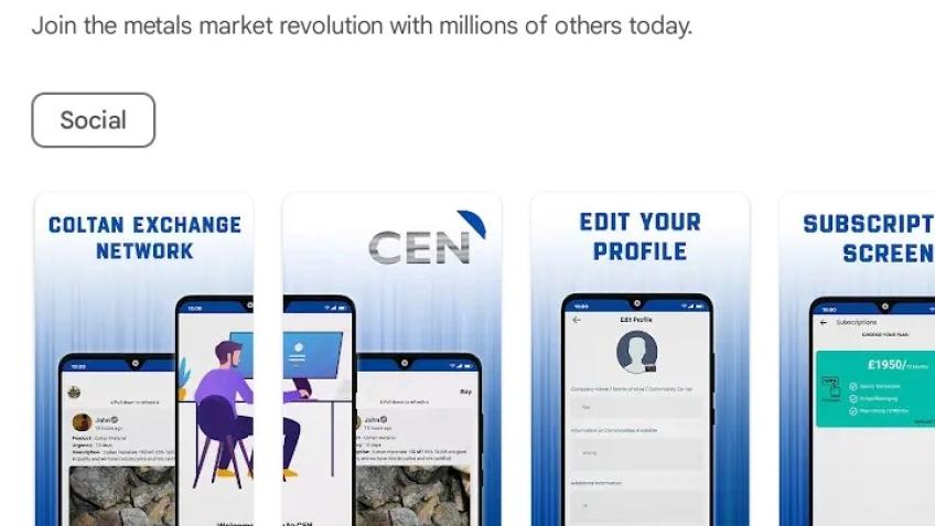 CEN Coltan Exchange Network App