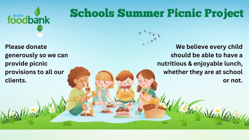 Bexhill & Battle Foodbank Summer Picnic Project