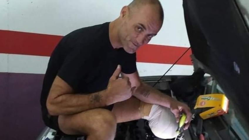 A skydive from 14000 metres with amputation of leg