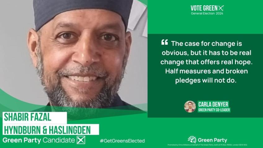 Hyndburn Green Party General Election Campaign