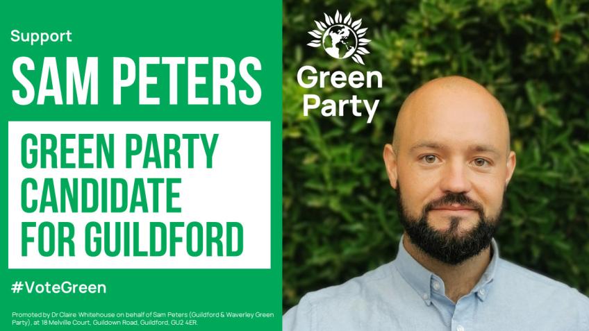 Elect Sam Peters - a Green MP for Guildford