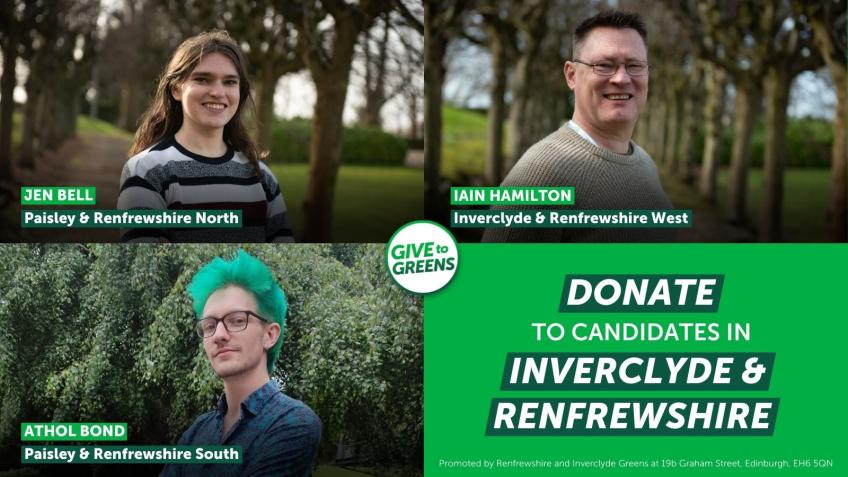 Elect Scottish Greens in Inverclyde & Renfrewshire