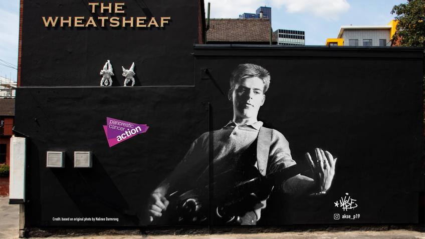 Andy Rourke of The Smiths mural