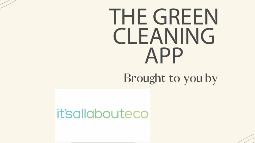 The Green Cleaning App