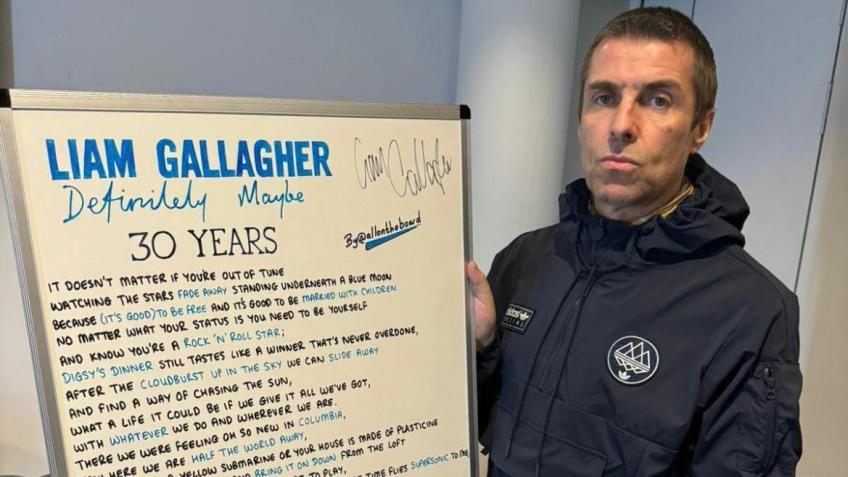 Win a signed Oasis Definitely Maybe 30 Years board