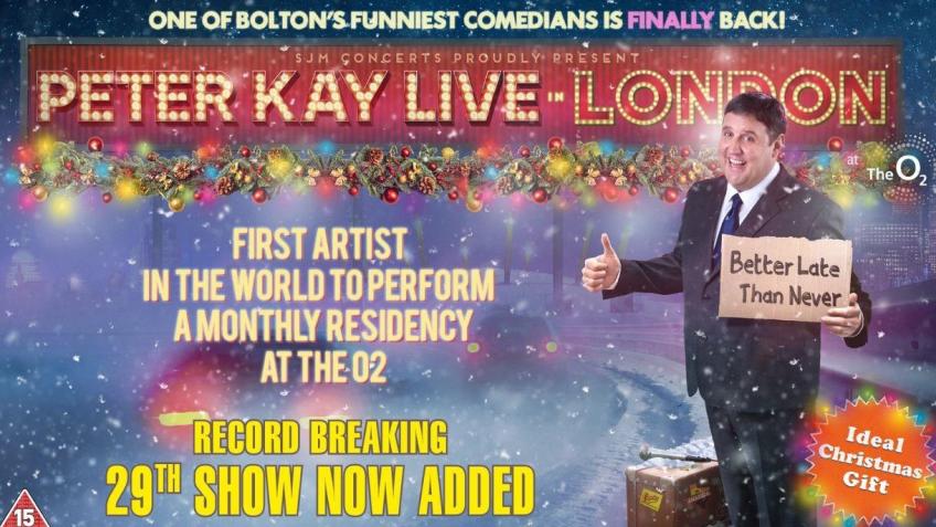 2 x Tickets Peter Kay Live At The O2 & Hotel