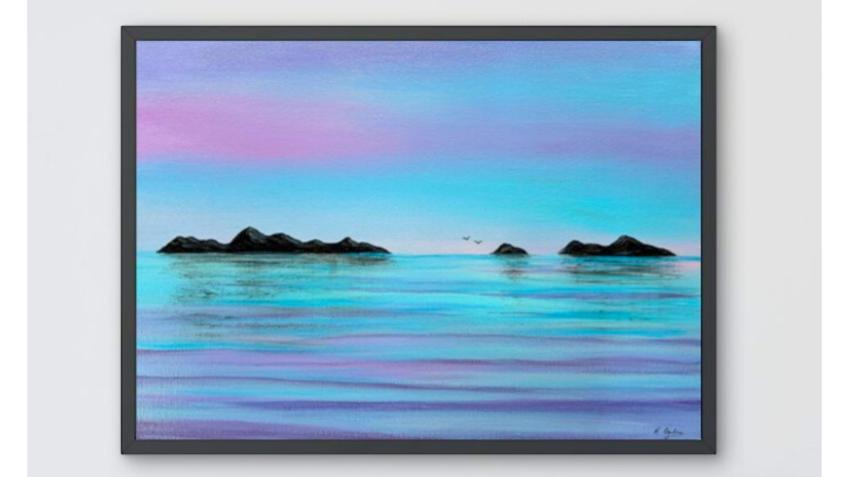 🎨 Win “Calm Horizon” – A Serene Seascape Painting