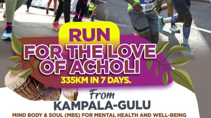 Running 335km for Mental Health Awareness to Gulu