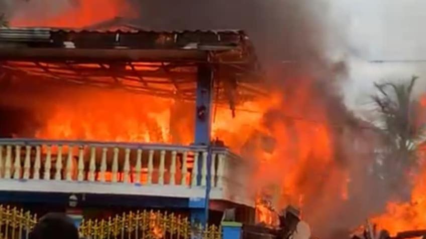 Rebuilding some of Irenes family home after fire