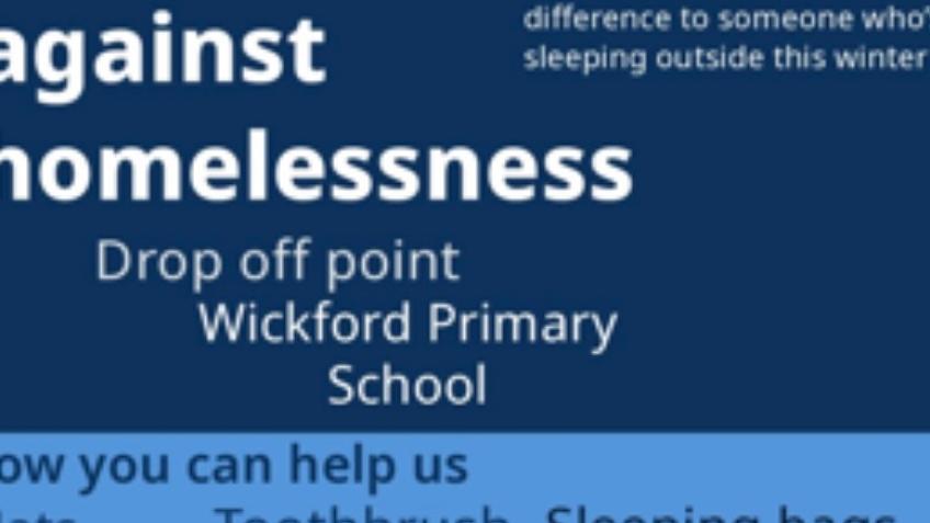 Help the homeless of Wickford