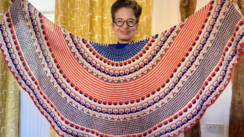 Win a hand-knitted shawl!