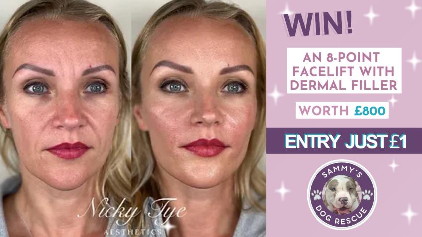 WIN an £800 dermafiller facelift and SAVE DOGS!