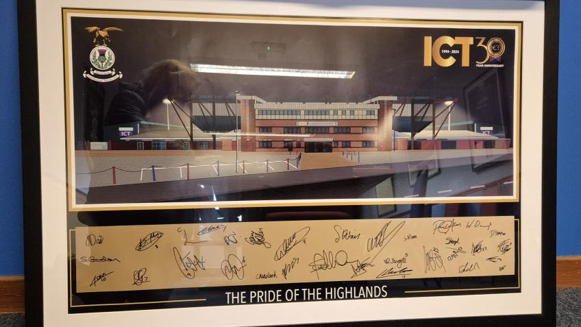 Inverness Caledonian Thistle Signed Stadium Print