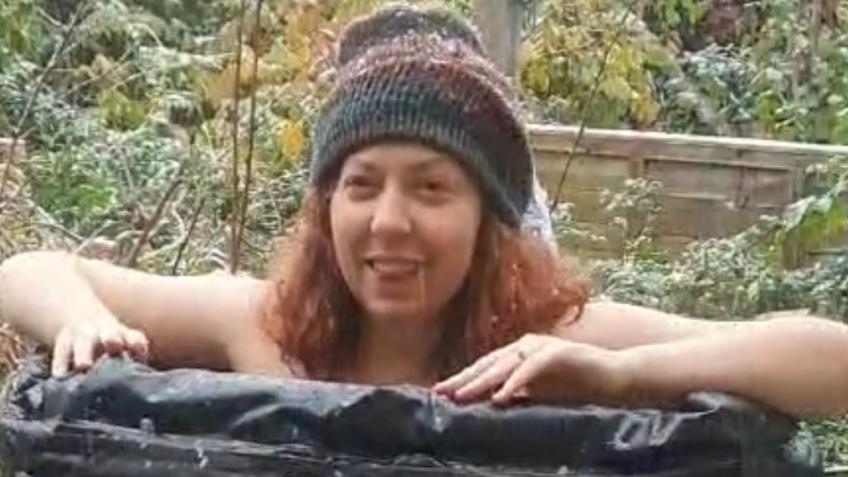 Ice bath winter challenge