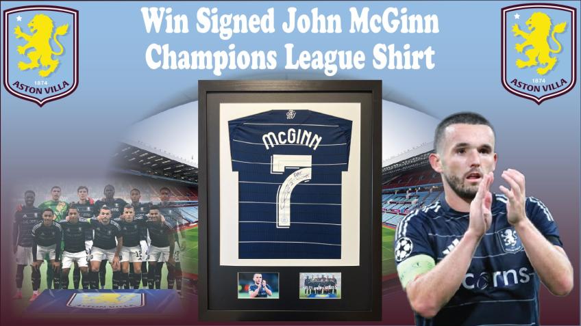 Signed Champions League John McGinn Shirt