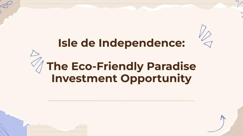 Isle de Independence - a community run Island