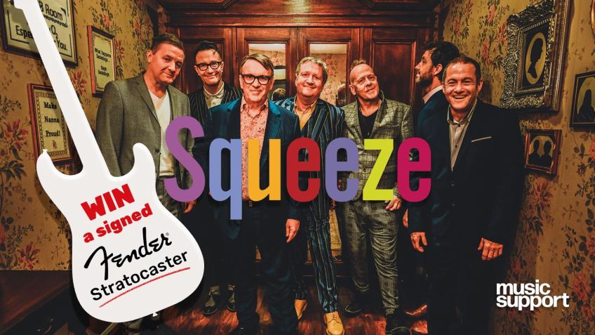 Win a Fender Stratocaster signed by Squeeze