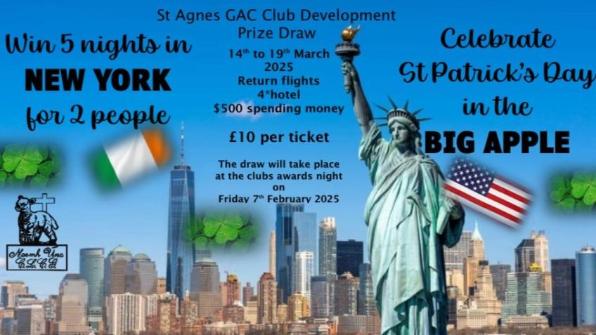 5 nights in New York for 2 over St Patrick’s w/end
