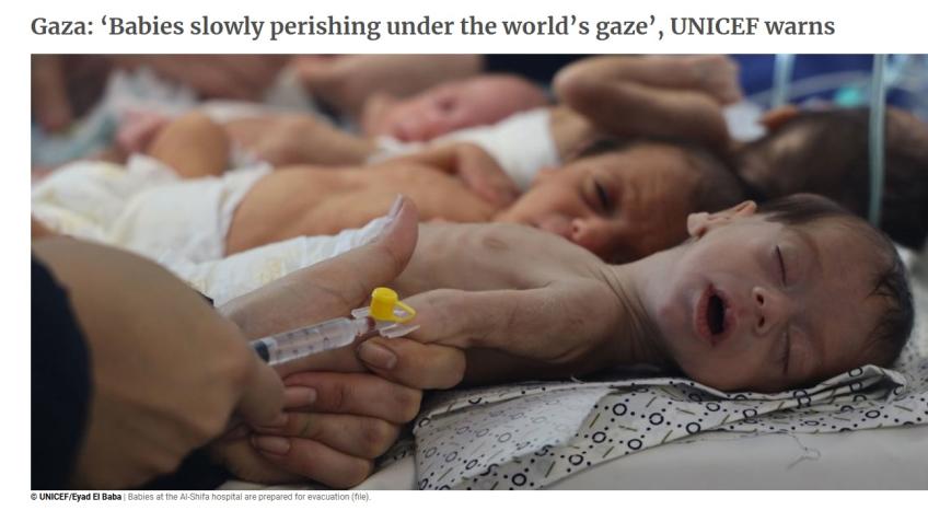 Save the babies and children of Gaza