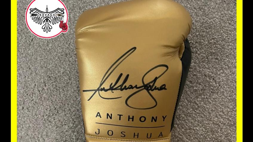 Signed Antony Joshua Boxing Glove