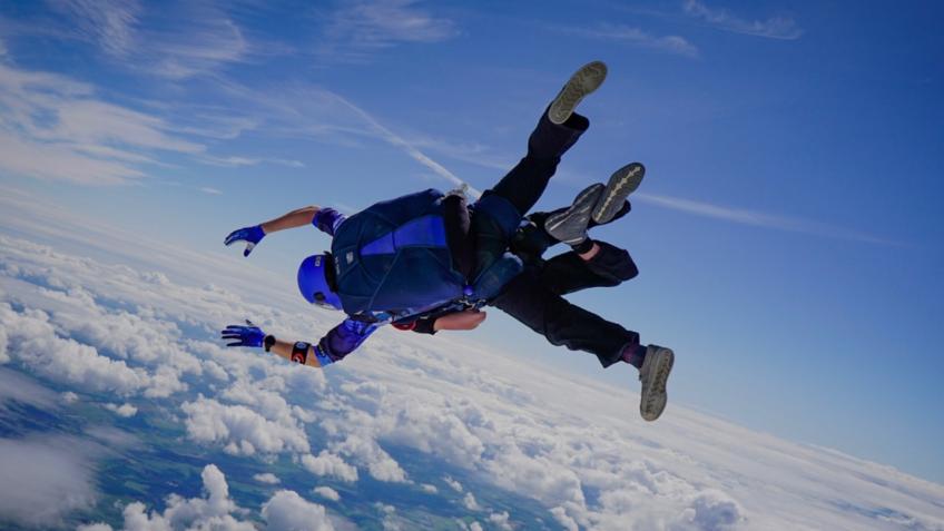 Andy’s Tandem Skydive for Military versus Cancer