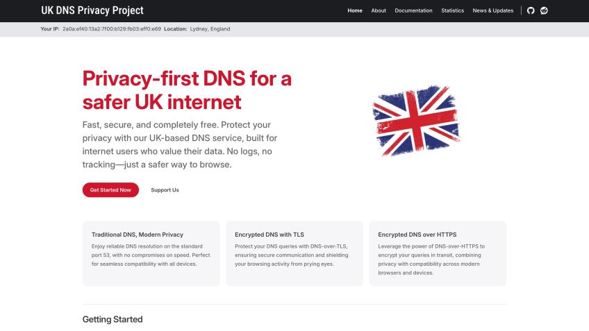 UK DNS Privacy Project